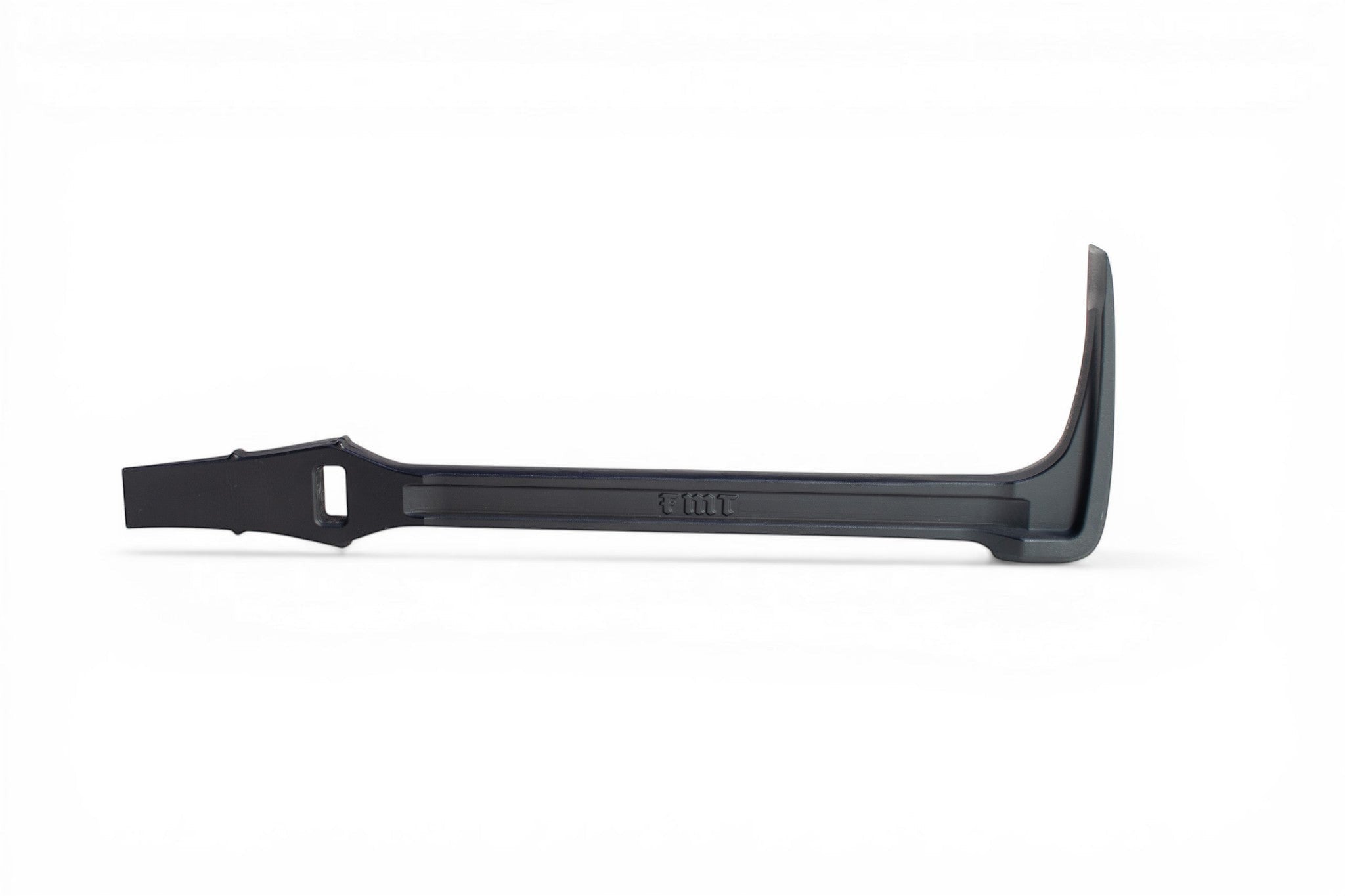Fire Maul Tools 18-inch black oxide finish steel pry bar with claw and adz. Single piece forged I-beam construction.