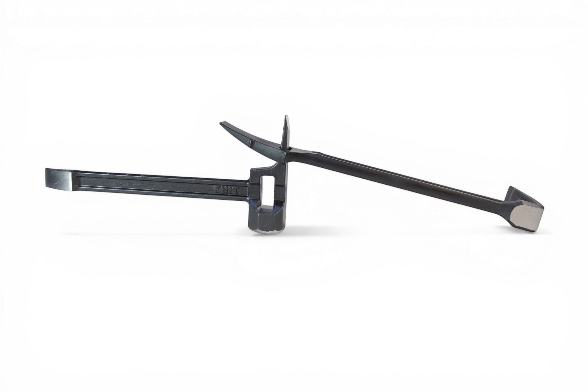 Fire Maul Tools 18-inch black oxide forged steel pry bar with adz and claw.